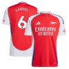 Camiseta de fútbol Arsenal Gabriel 6 Primera Equipación 2024-25 - Hombre